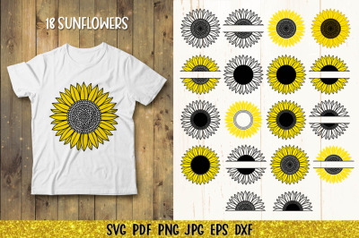 Sunflower SVG |Sunflower Monogram SVG |Sunflower Mandala SVG
