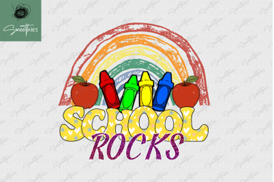 Crayon School Rocks Sublimation