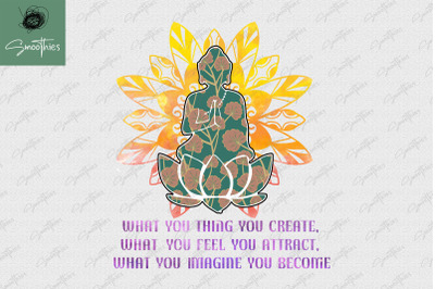 Law Of Attraction Spiritual Buddha Yoga