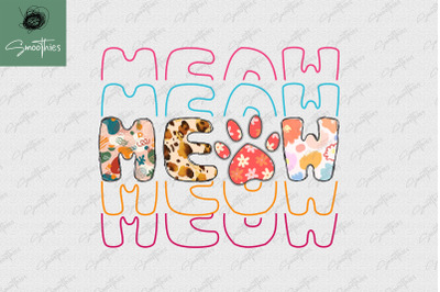 Meow Cat Mom Sublimation Mother&amp;&23;039;s Day