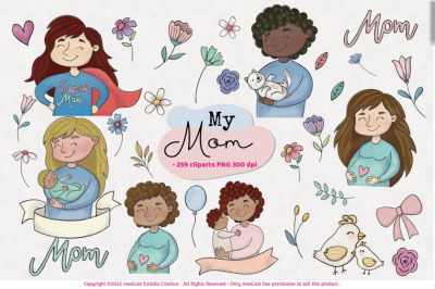 my mom, mothers day clipart