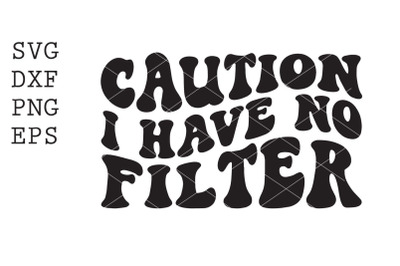 Caution no filter SVG