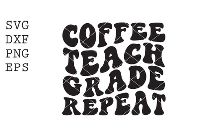 coffee teach grade repeat SVG