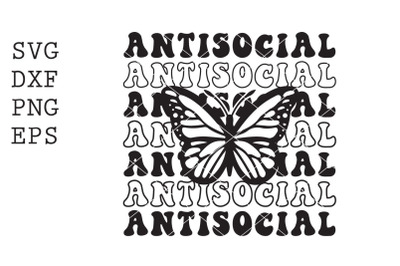 antisocial butterfly SVG
