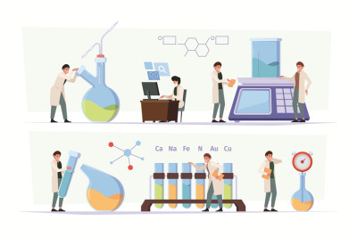 Chemist professor. Biology research processes in medical laboratory sc