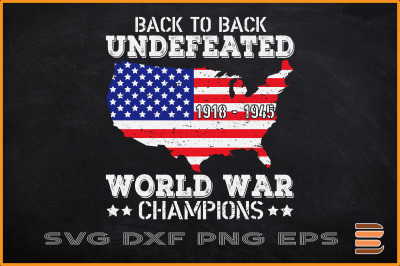 Back to back Undefeated World War Champs