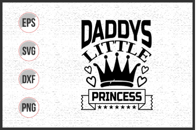 Daddy&#039;s little princess svg design