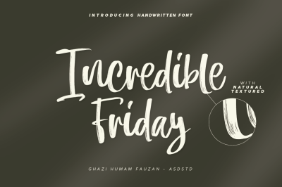 Incredible Friday - Handwritten Textured
