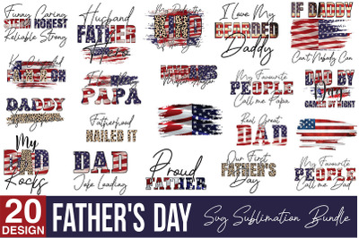 Father&#039;s Day SVG Sublimation Bundle