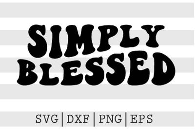 simply blessed SVG