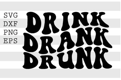drink drank drunk SVG