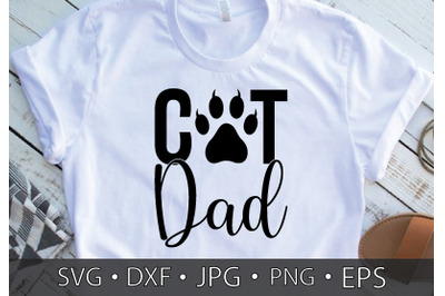 cat dad SVG cut files