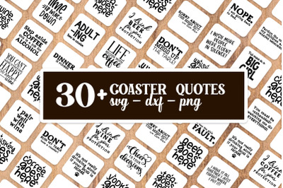 Coaster SVG Bundle | Coaster Quotes