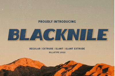 Blacknile - Display Font
