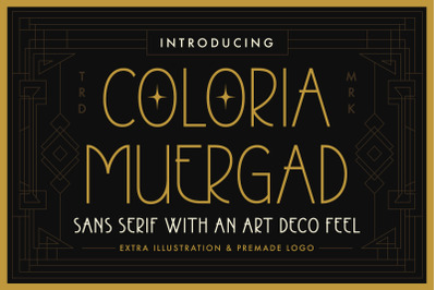 Coloria Muergad - Display font