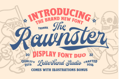 The Rawnster Font Duo - With Bonus!