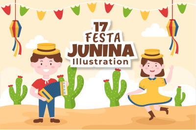 17 Festa Junina or Sao Joao Celebration Illustration