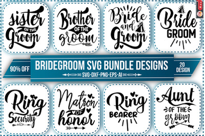 Bridegroom SVG Bundle Designs