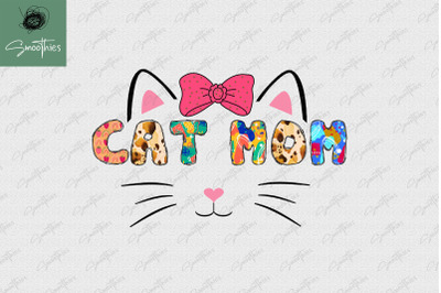 Cat Mom Cute Sublimation Png Mother