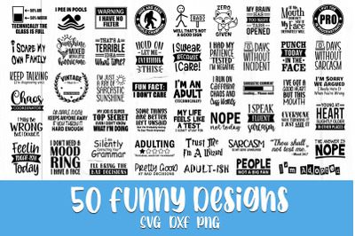 Funny Svg Bundle, Funny Sayings, Funny Quotes, Sarcastic Svg