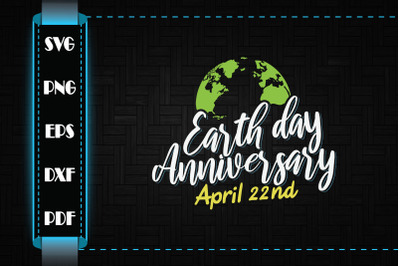 Earth Day Anniversary April 22nd