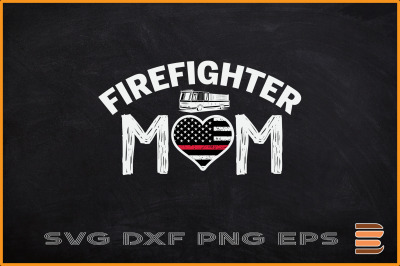 Firefighter Mom the Thin Red Line Flag