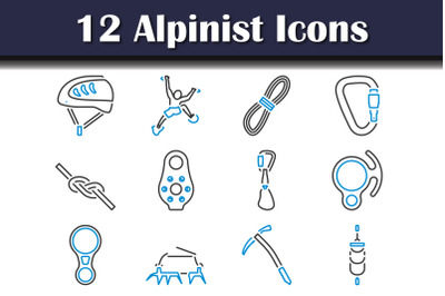 Alpinist Icon Set