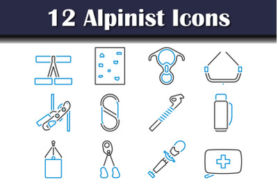 Alpinist Icon Set