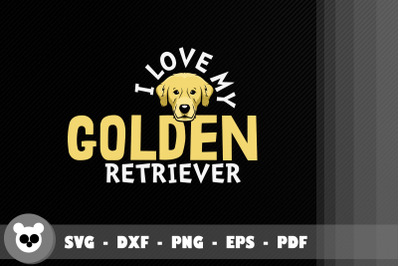 Dog Design I Love My Golden Retriever