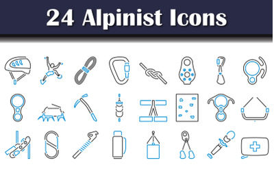 Alpinist Icon Set