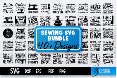 Sewing SVG Bundle | Funny Quotes SVG | Sewing Machine