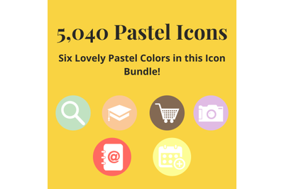 Mega Pastel Icon Pack - Over 5,000 Icons!