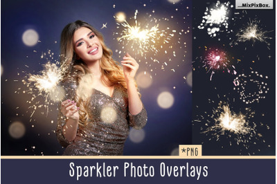Sparkler Photo Overlays