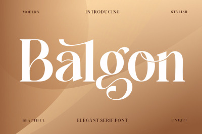 Balgon Serif ( 3 Fonts )