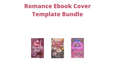 3 Editable Canva Ebook Covers for Romance Novels