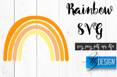 Rainbow SVG | Boho Rainbow SVG | Watercolor Rainbow SVG