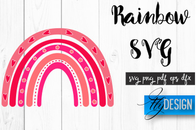 Rainbow SVG | Boho Rainbow SVG | Watercolor Rainbow SVG