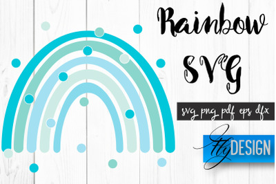 Rainbow SVG | Boho Rainbow SVG | Watercolor Rainbow SVG