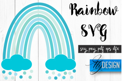 Rainbow SVG | Boho Rainbow SVG | Watercolor Rainbow SVG