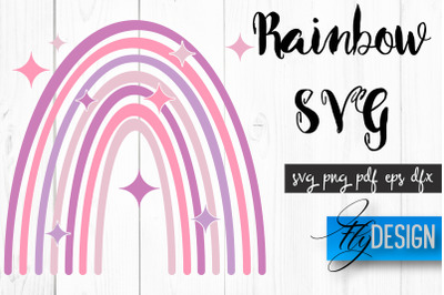 Rainbow SVG | Boho Rainbow SVG | Watercolor Rainbow SVG