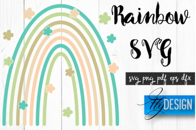 Rainbow SVG | Boho Rainbow SVG | Watercolor Rainbow SVG