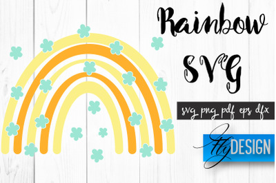 Rainbow SVG | Boho Rainbow SVG | Watercolor Rainbow SVG