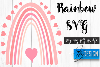 Rainbow SVG | Boho Rainbow SVG | Watercolor Rainbow SVG