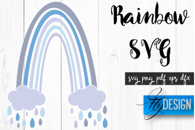 Rainbow SVG | Boho Rainbow SVG | Watercolor Rainbow SVG