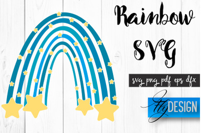 Rainbow SVG | Boho Rainbow SVG | Watercolor Rainbow SVG