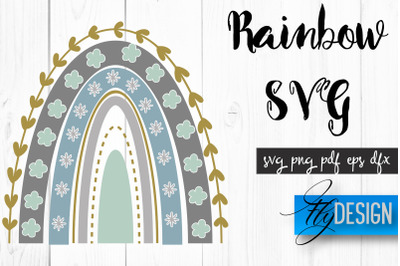 Rainbow SVG | Boho Rainbow SVG | Watercolor Rainbow SVG