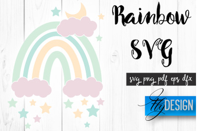 Rainbow SVG | Boho Rainbow SVG | Watercolor Rainbow SVG