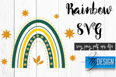 Rainbow SVG | Boho Rainbow SVG | Watercolor Rainbow SVG