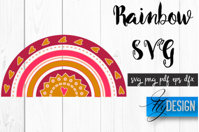 Rainbow SVG | Boho Rainbow SVG | Watercolor Rainbow SVG