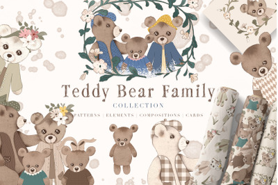 Teddy Bear Family Huge Collection